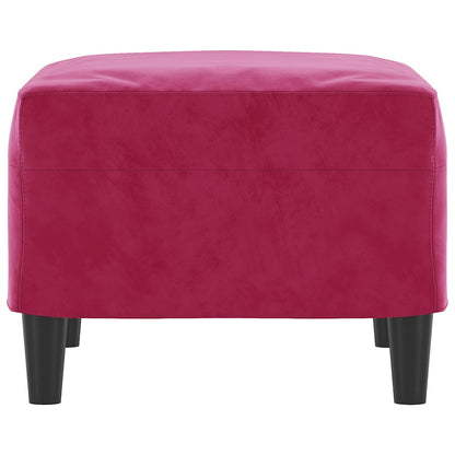 Fußhocker Weinrot 60x50x41 cm Samt