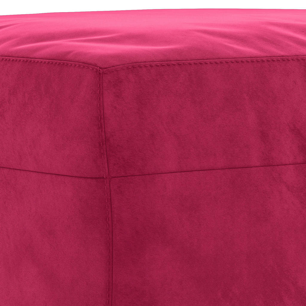 Fußhocker Weinrot 60x50x41 cm Samt
