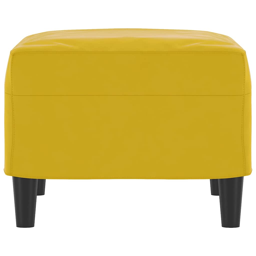 Fußhocker Gelb 60x50x41 cm Samt