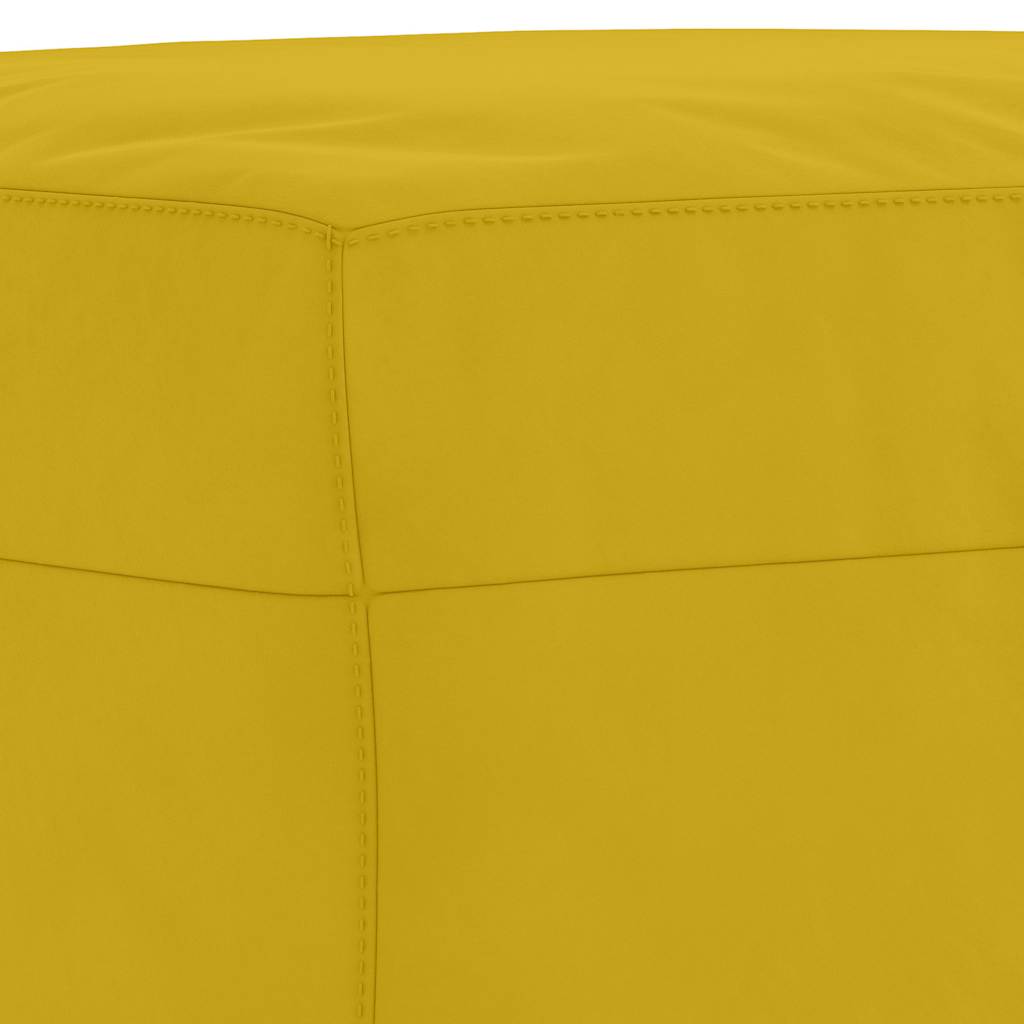 Fußhocker Gelb 60x50x41 cm Samt