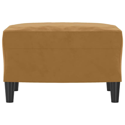 Fußhocker Braun 60x50x41 cm Samt
