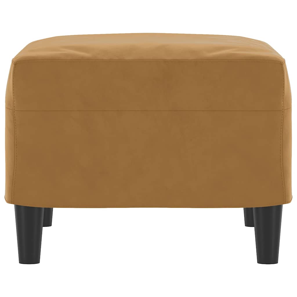 Fußhocker Braun 60x50x41 cm Samt
