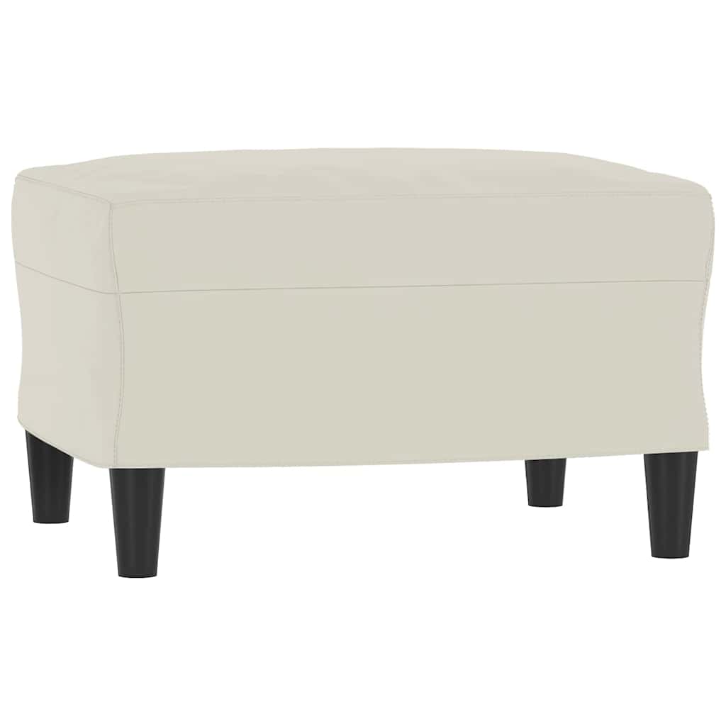Fußhocker Creme 60x50x41 cm Samt