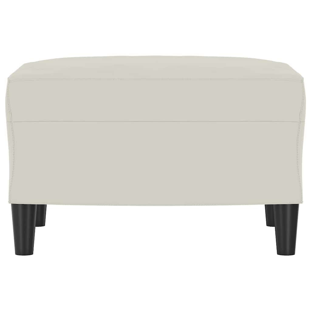 Fußhocker Creme 60x50x41 cm Samt