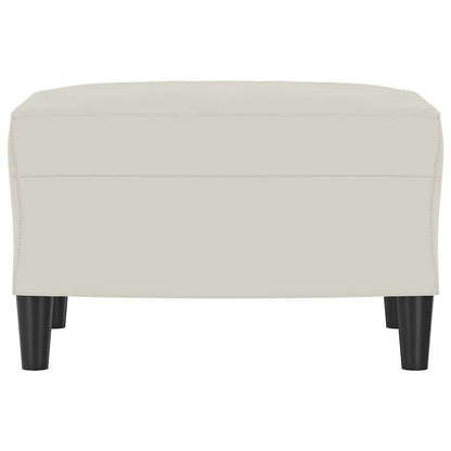 Fußhocker Creme 60x50x41 cm Samt