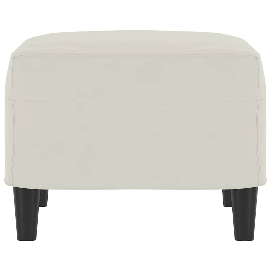 Fußhocker Creme 60x50x41 cm Samt
