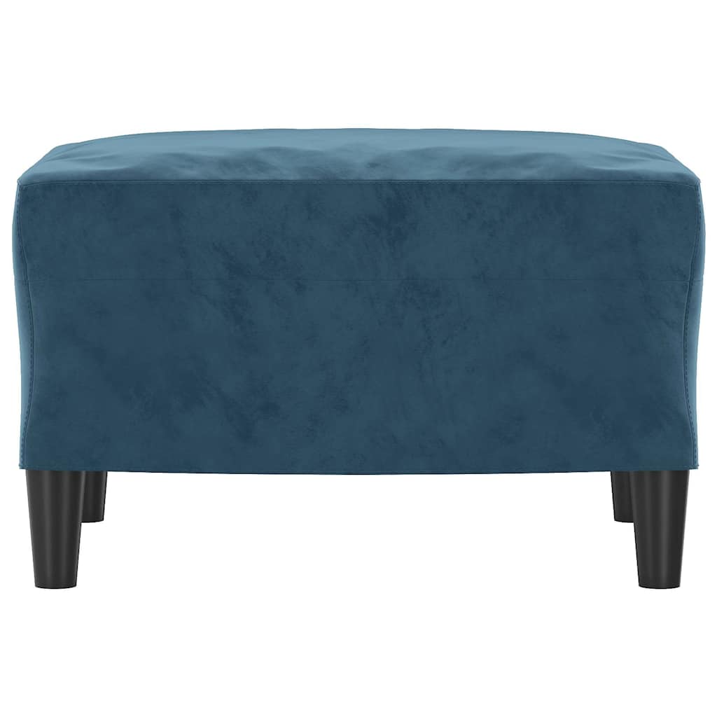 Fußhocker Blau 60x50x41 cm Samt
