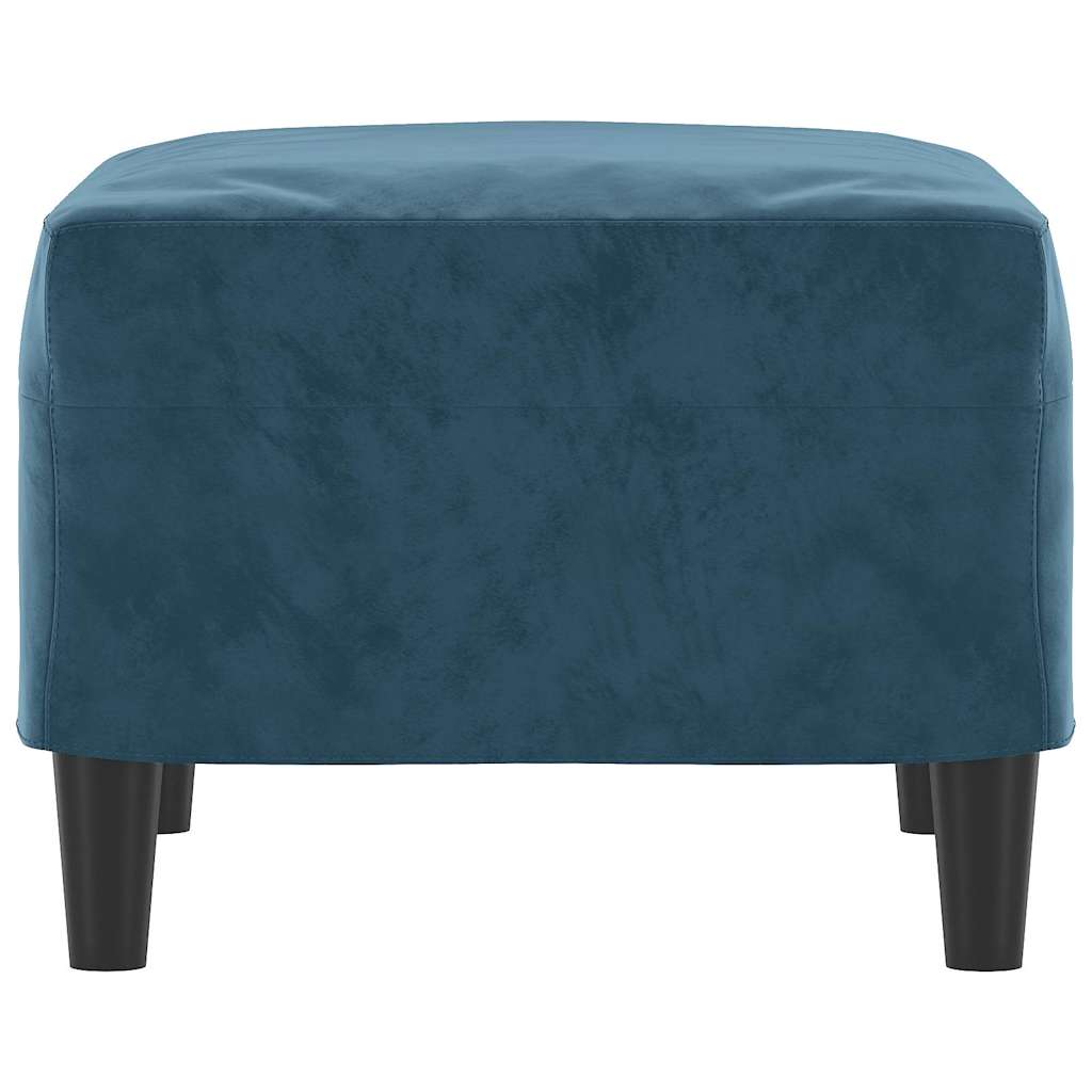 Fußhocker Blau 60x50x41 cm Samt