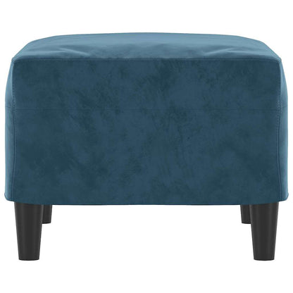 Fußhocker Blau 60x50x41 cm Samt