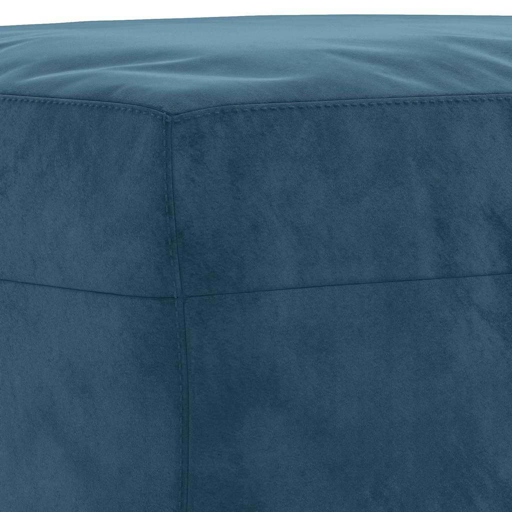 Fußhocker Blau 60x50x41 cm Samt