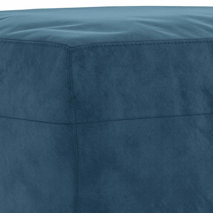 Fußhocker Blau 60x50x41 cm Samt