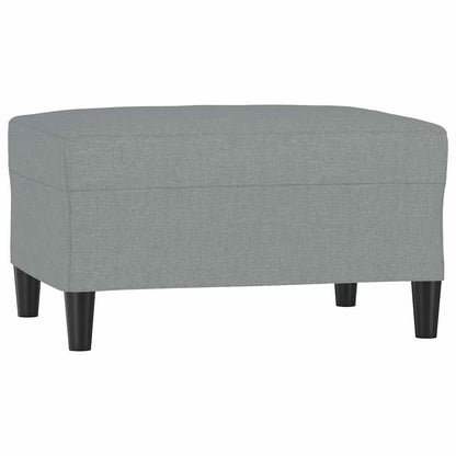 Fußhocker Hellgrau 70x55x41 cm Stoff
