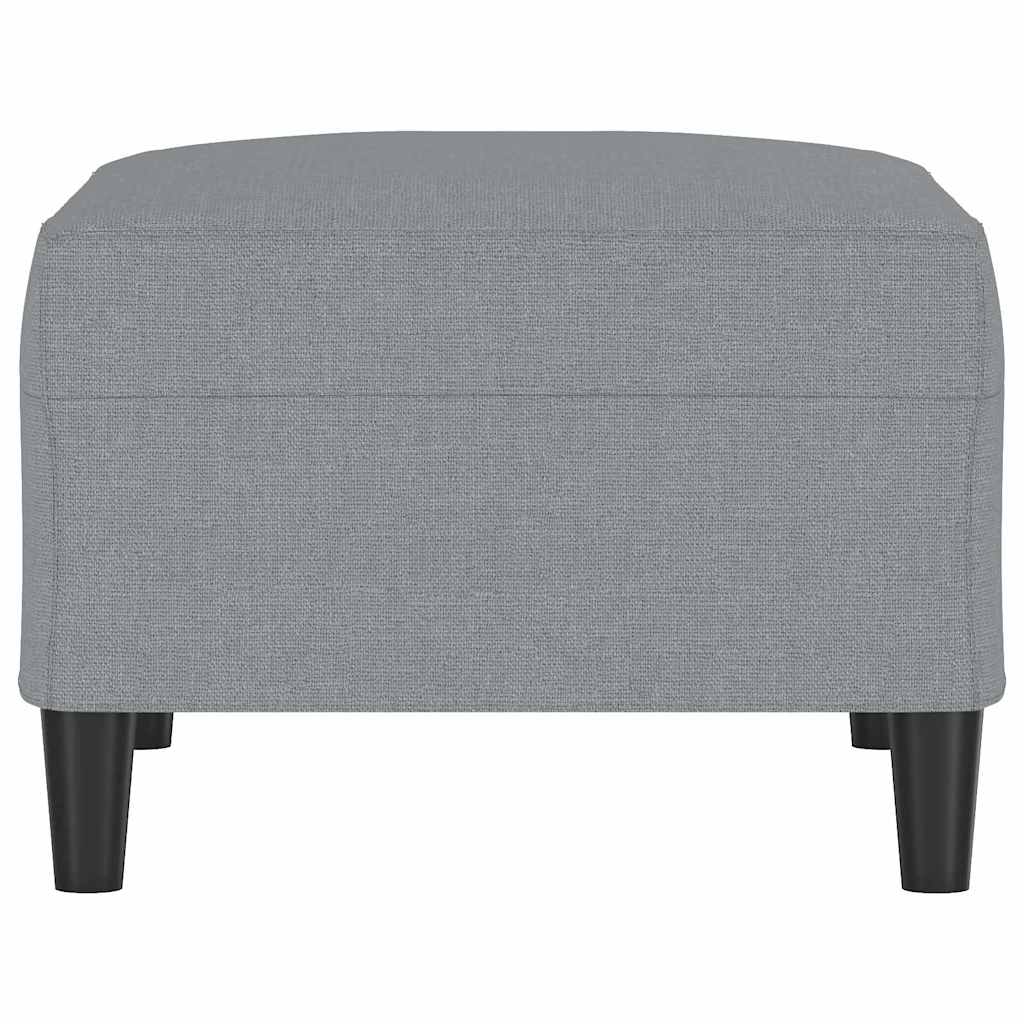 Fußhocker Hellgrau 70x55x41 cm Stoff