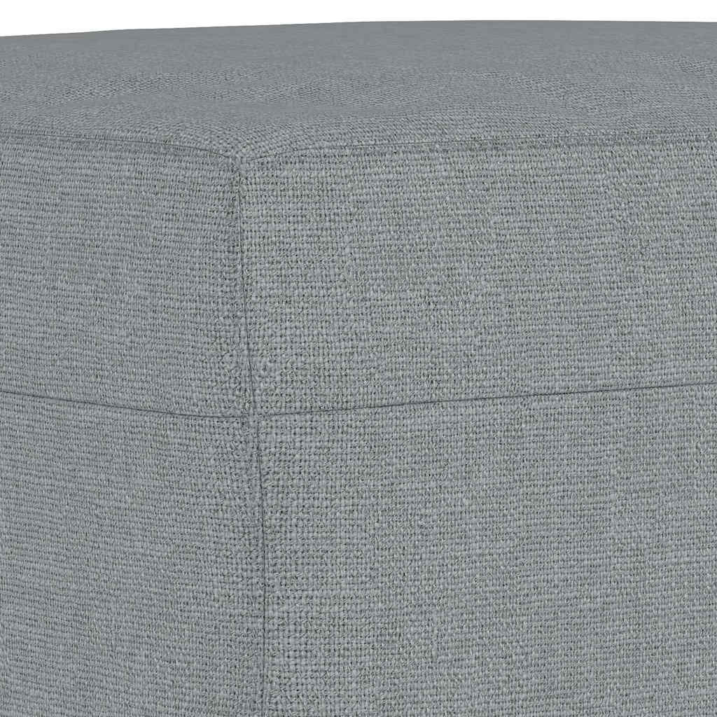 Fußhocker Hellgrau 70x55x41 cm Stoff