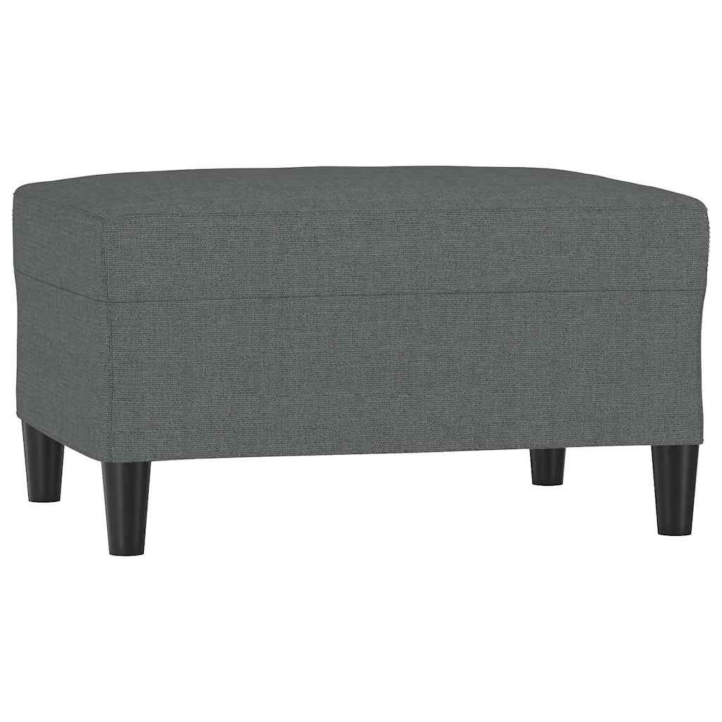 Fußhocker Dunkelgrau 70x55x41 cm Stoff