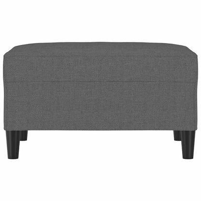 Fußhocker Dunkelgrau 70x55x41 cm Stoff