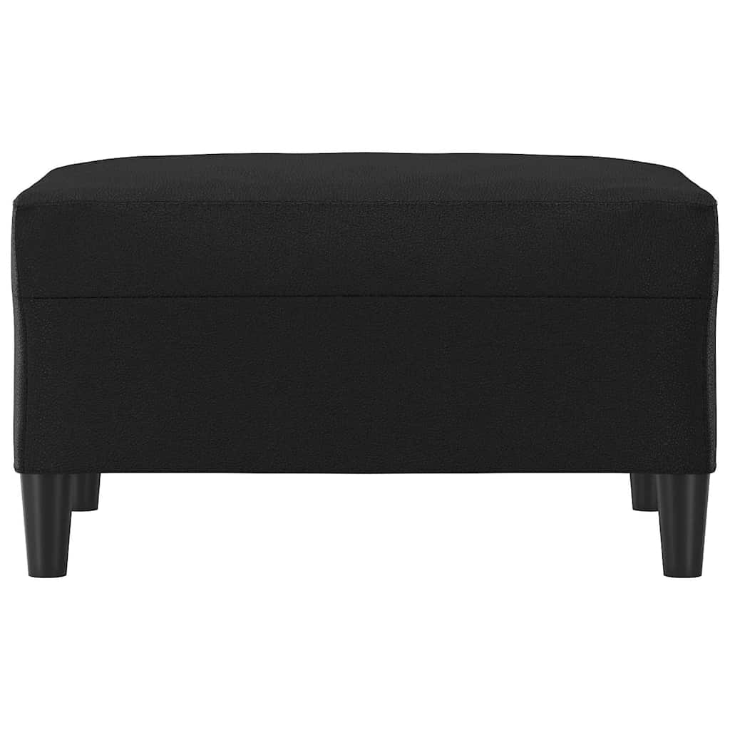 Fußhocker Schwarz 70x55x41 cm Kunstleder