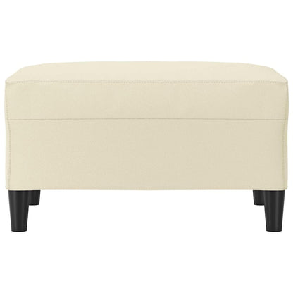 Fußhocker Creme 70x55x41 cm Kunstleder
