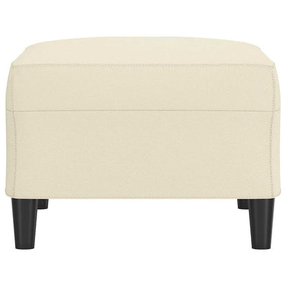 Fußhocker Creme 70x55x41 cm Kunstleder