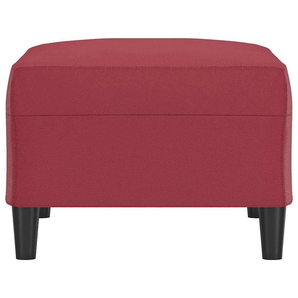 Fußhocker Weinrot 70x55x41 cm Kunstleder