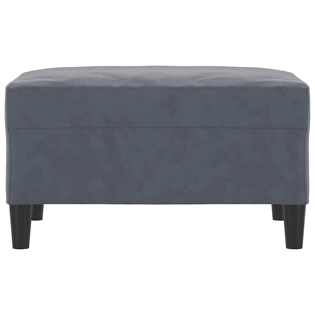 Fußhocker Dunkelgrau 70x55x41 cm Samt