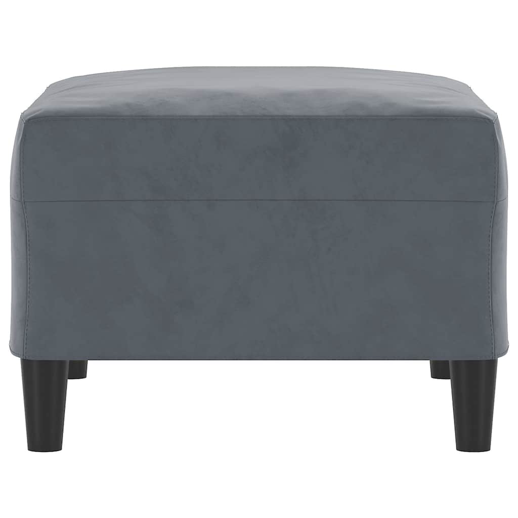 Fußhocker Dunkelgrau 70x55x41 cm Samt