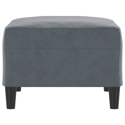 Fußhocker Dunkelgrau 70x55x41 cm Samt