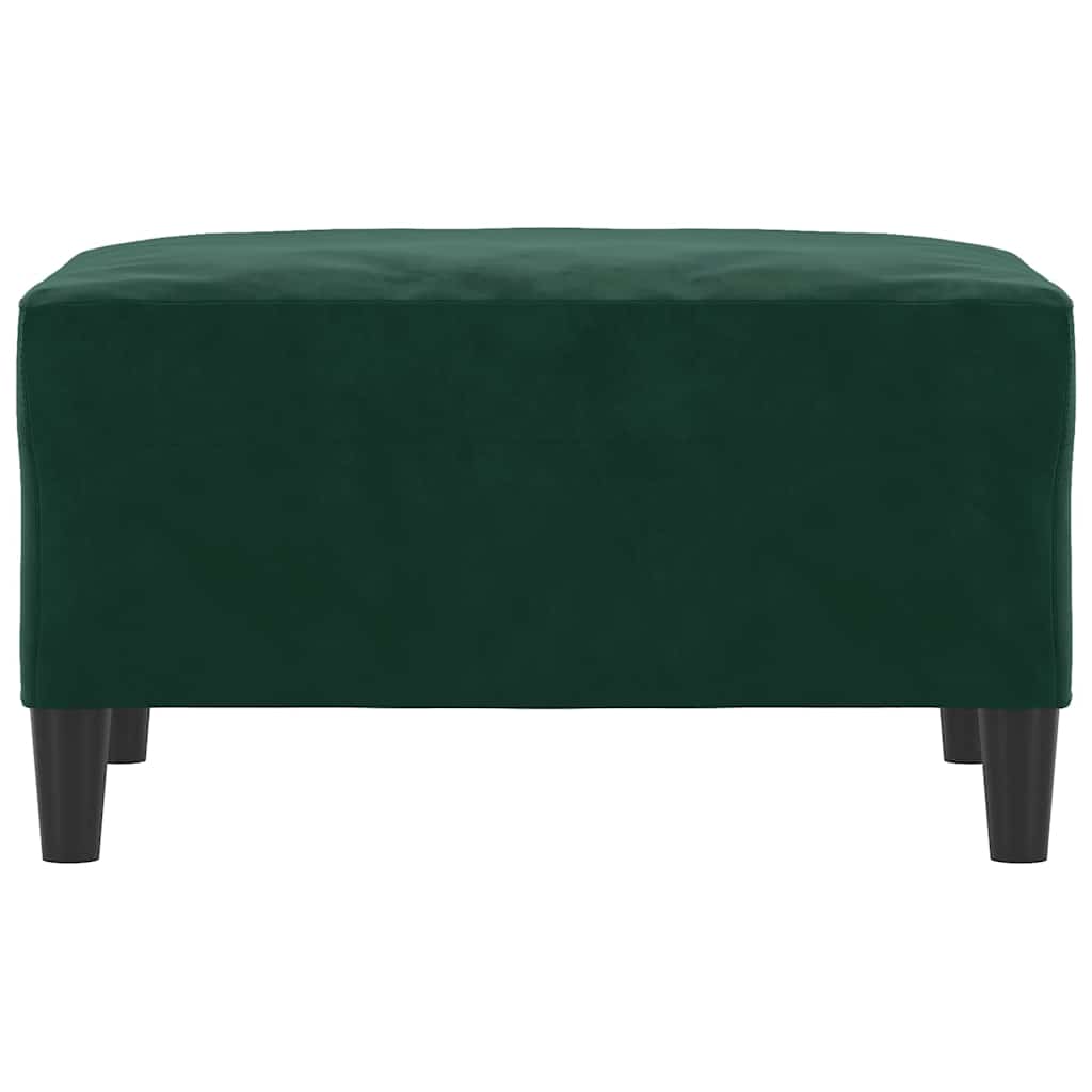 Fußhocker Dunkelgrün 70x55x41 cm Samt