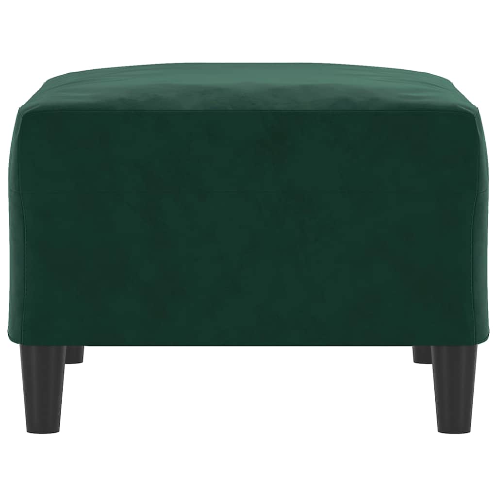 Fußhocker Dunkelgrün 70x55x41 cm Samt