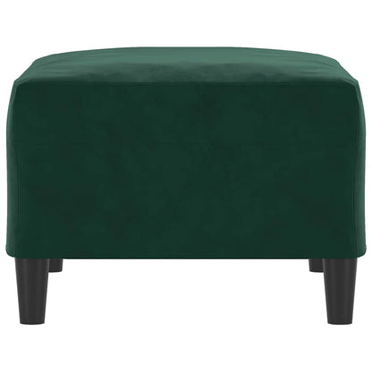 Fußhocker Dunkelgrün 70x55x41 cm Samt