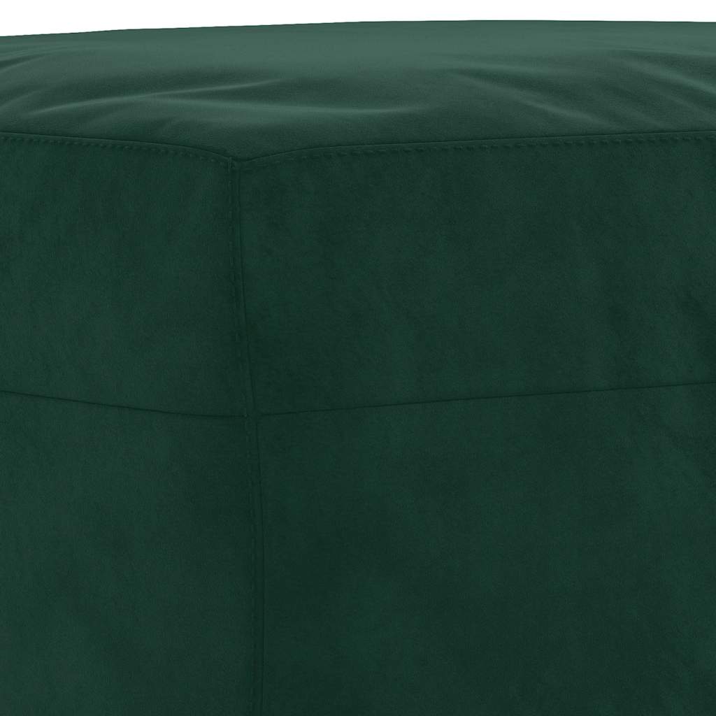 Fußhocker Dunkelgrün 70x55x41 cm Samt
