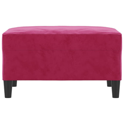 Fußhocker Weinrot 70x55x41 cm Samt