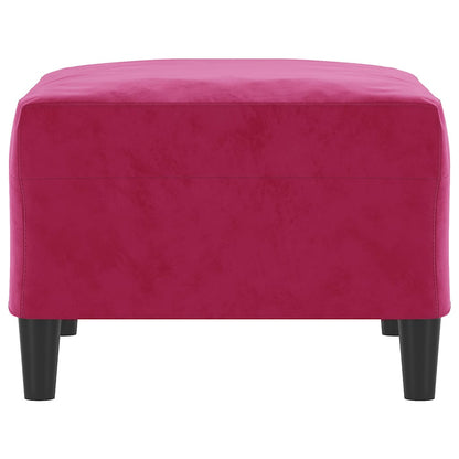 Fußhocker Weinrot 70x55x41 cm Samt
