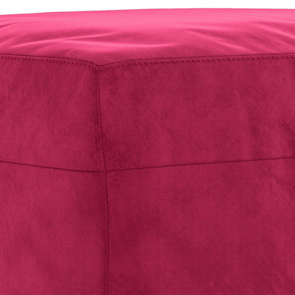 Fußhocker Weinrot 70x55x41 cm Samt