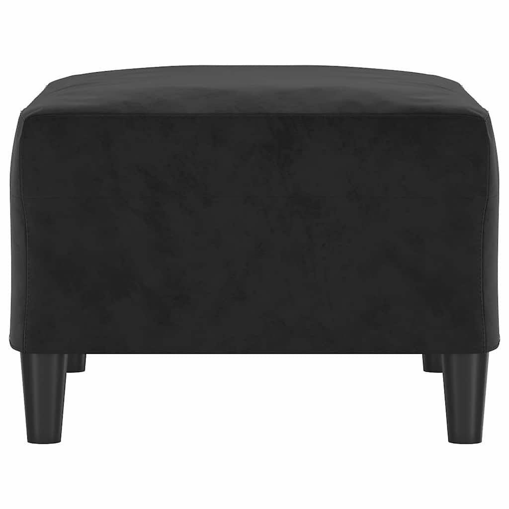 Fußhocker Schwarz 70x55x41 cm Samt