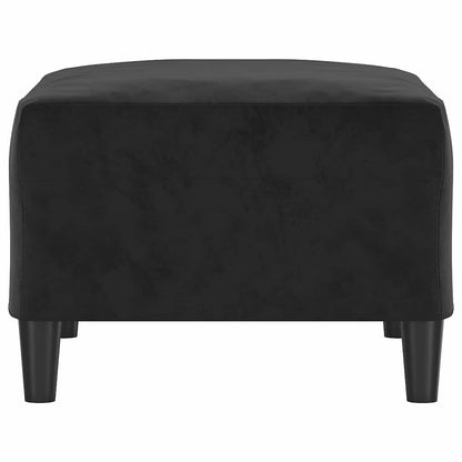 Fußhocker Schwarz 70x55x41 cm Samt