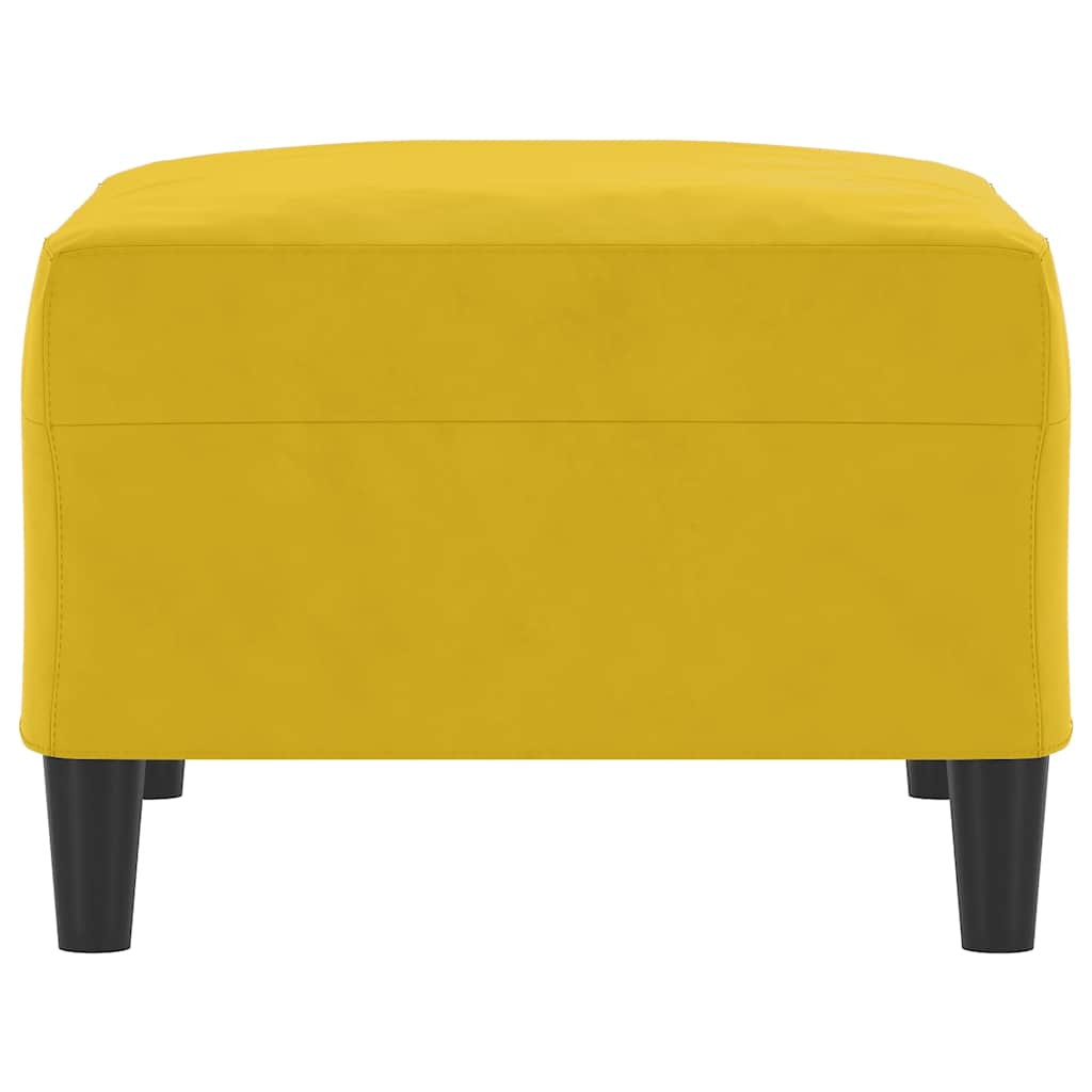 Fußhocker Gelb 70x55x41 cm Samt