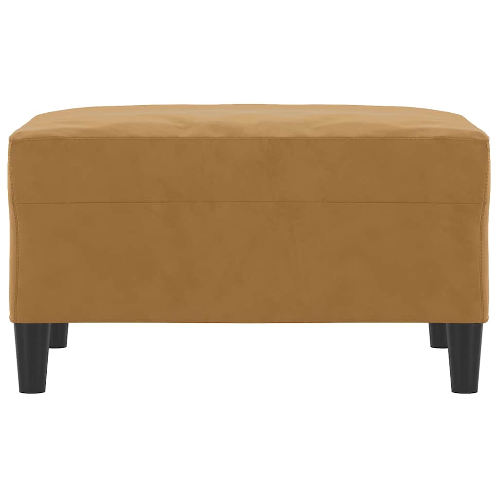 Fußhocker Braun 70x55x41 cm Samt