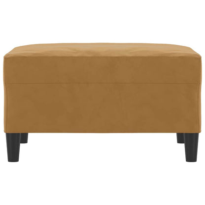 Fußhocker Braun 70x55x41 cm Samt