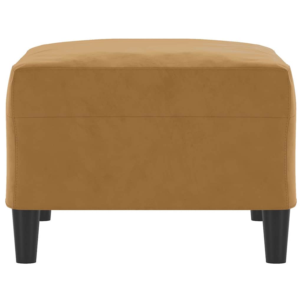 Fußhocker Braun 70x55x41 cm Samt