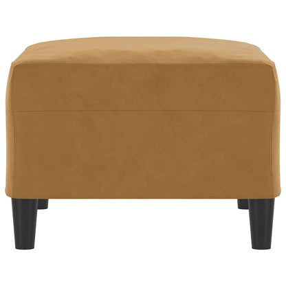 Fußhocker Braun 70x55x41 cm Samt