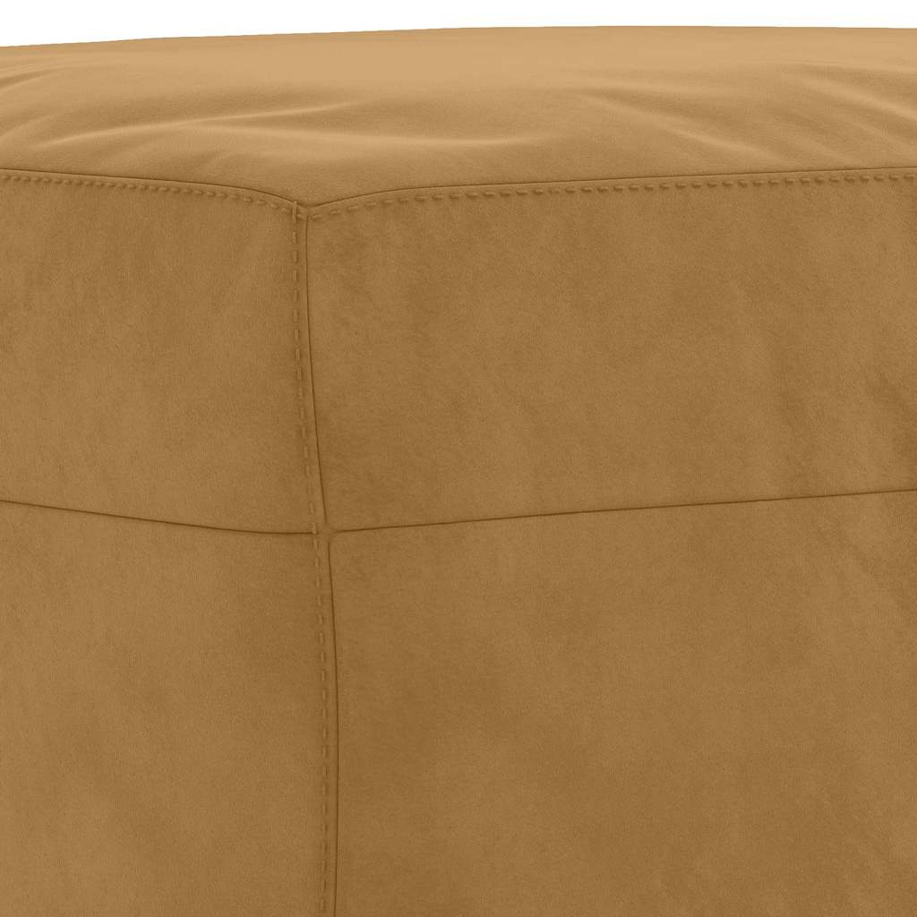 Fußhocker Braun 70x55x41 cm Samt