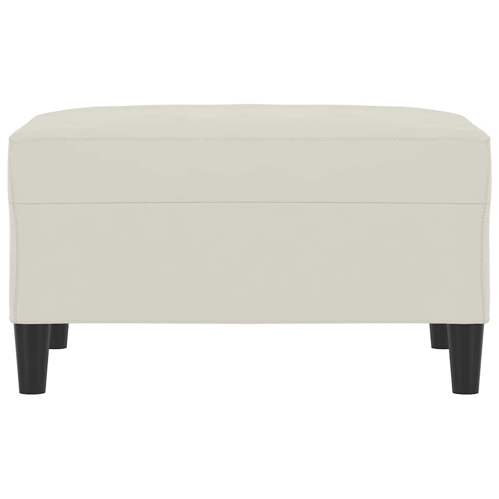 Fußhocker Creme 70x55x41 cm Samt