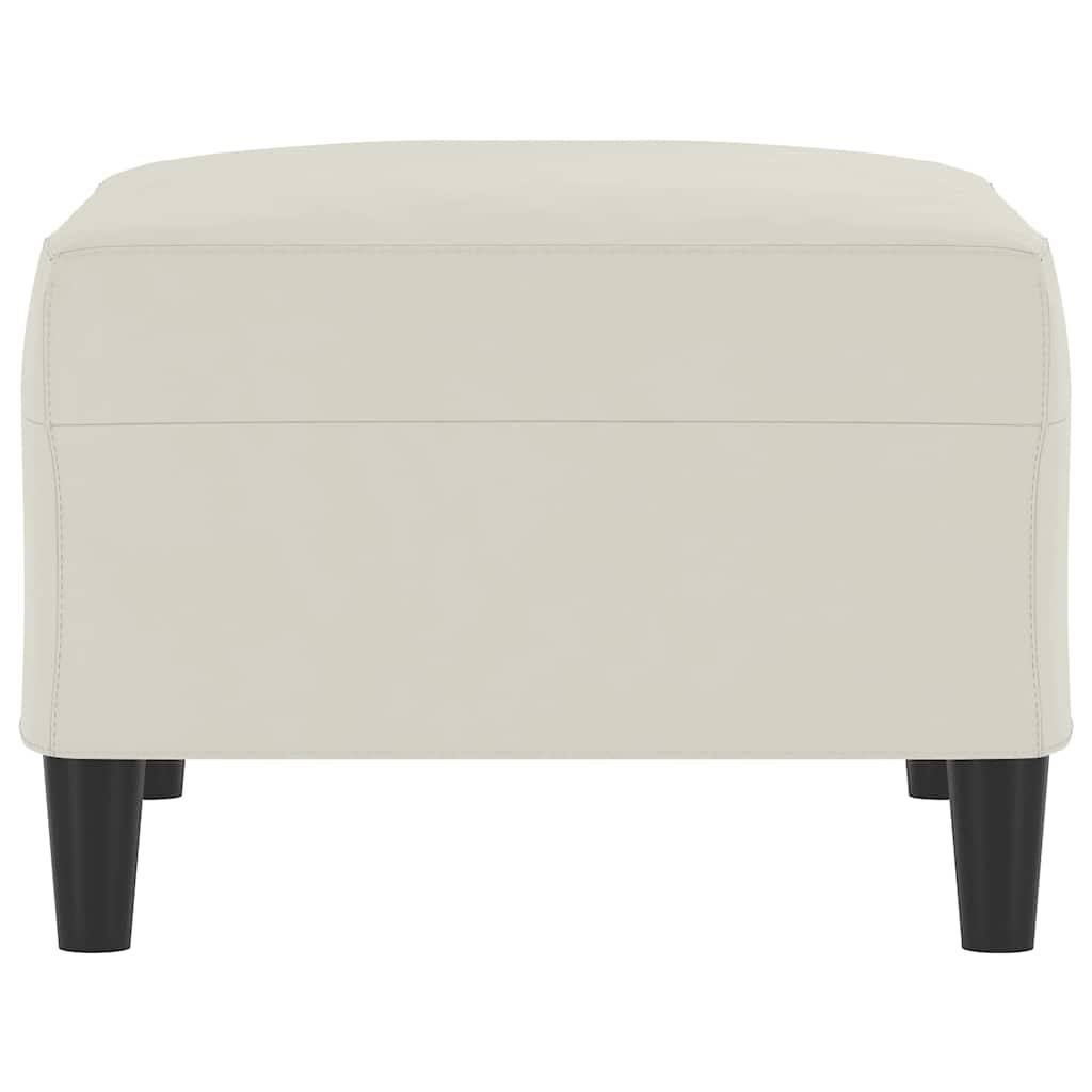 Fußhocker Creme 70x55x41 cm Samt