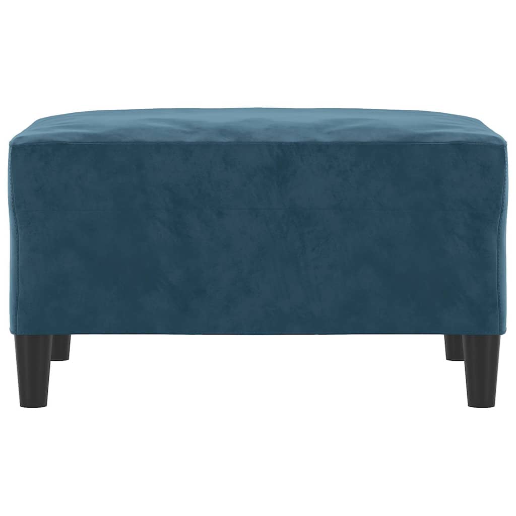 Fußhocker Blau 70x55x41 cm Samt