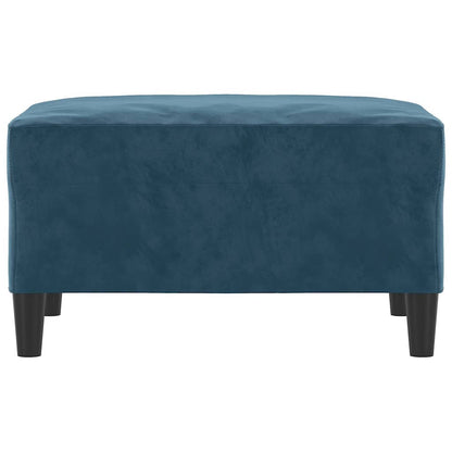 Fußhocker Blau 70x55x41 cm Samt
