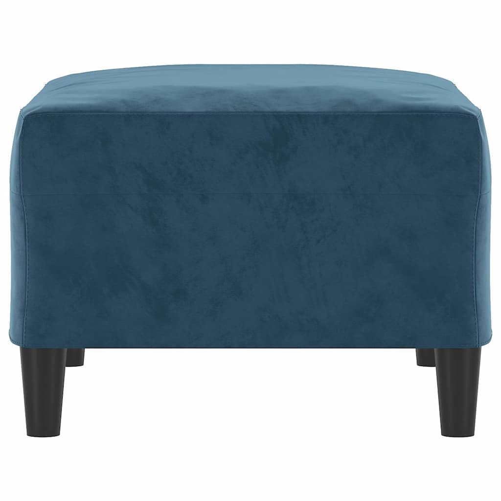 Fußhocker Blau 70x55x41 cm Samt
