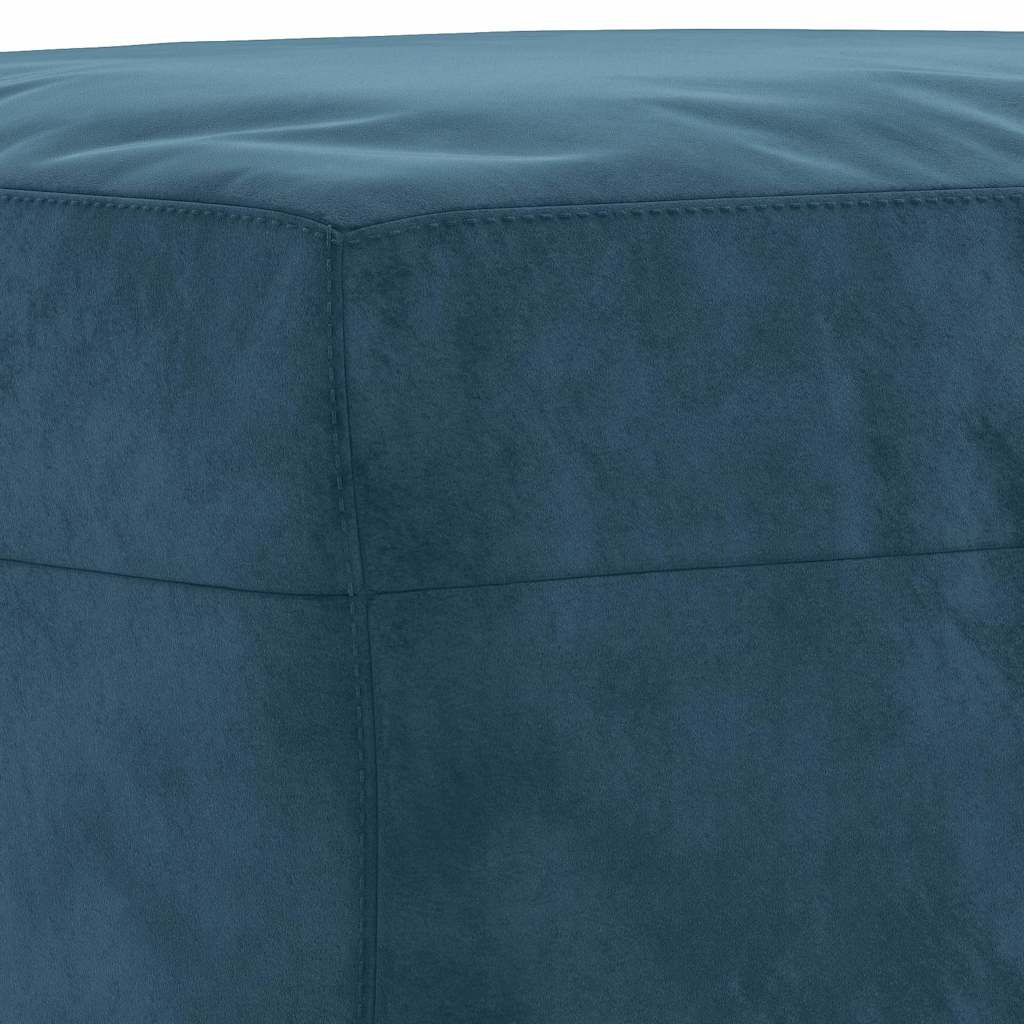 Fußhocker Blau 70x55x41 cm Samt