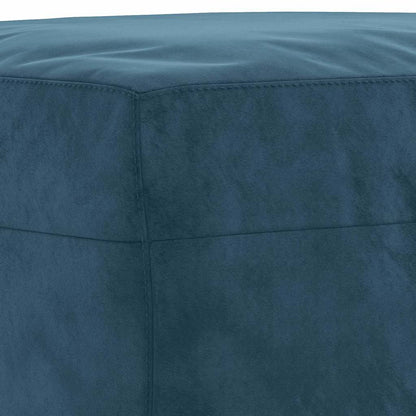 Fußhocker Blau 70x55x41 cm Samt