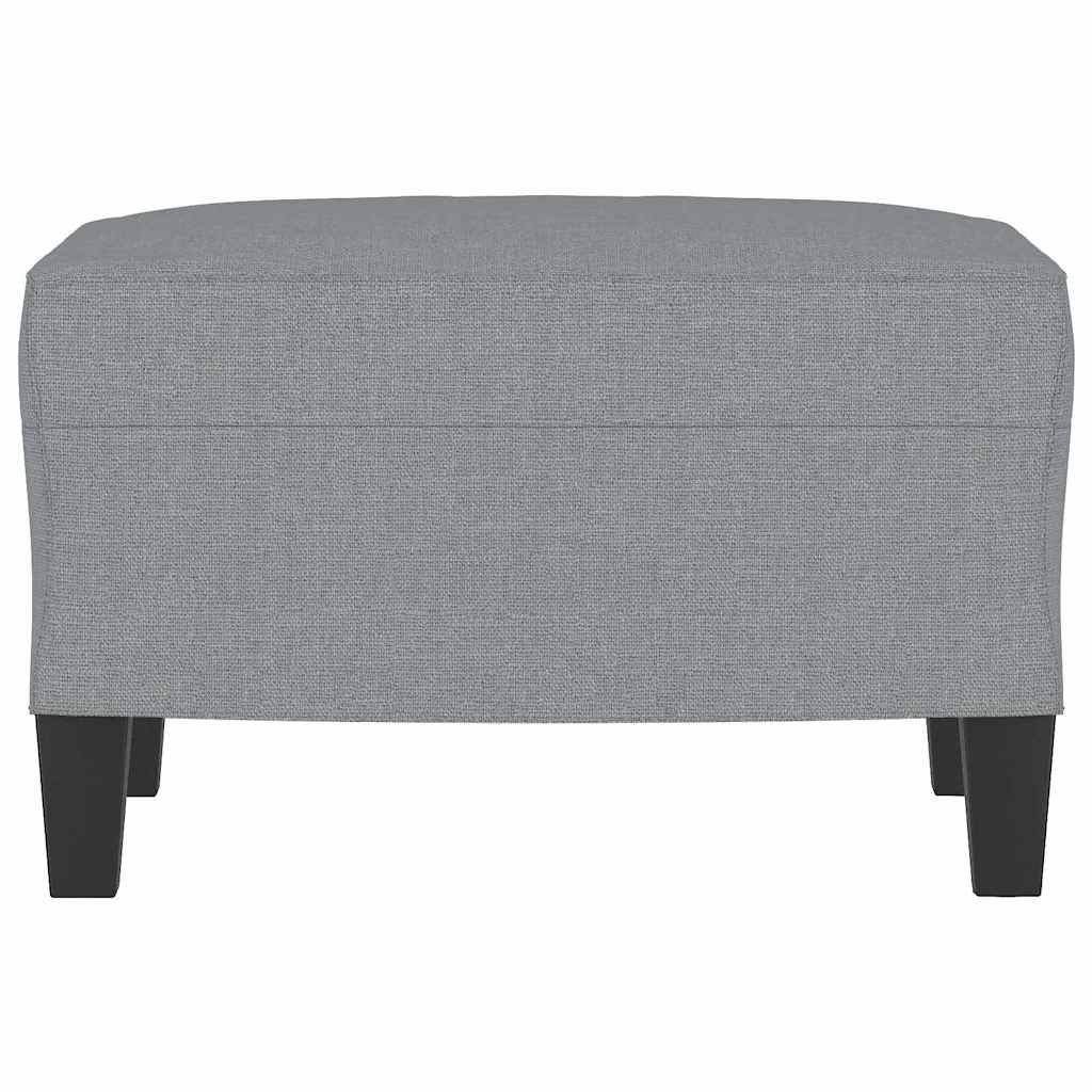 Fußhocker Hellgrau 60x50x41 cm Stoff
